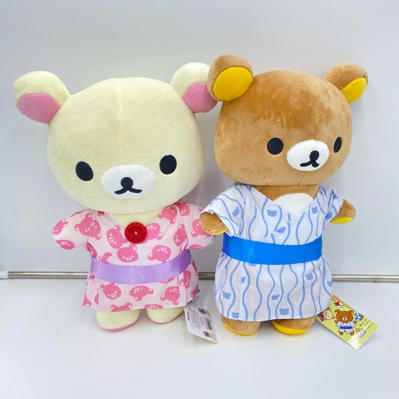 Rilakkuma Toys Set Of 2 Sanx Korilakkuma Rilakkuma Kimono Summer